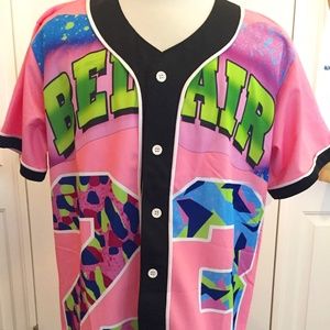 040 NEW Hop Fashion BELAIR 23 Pink/Black Unisex Jersey Shirt SZ XXL